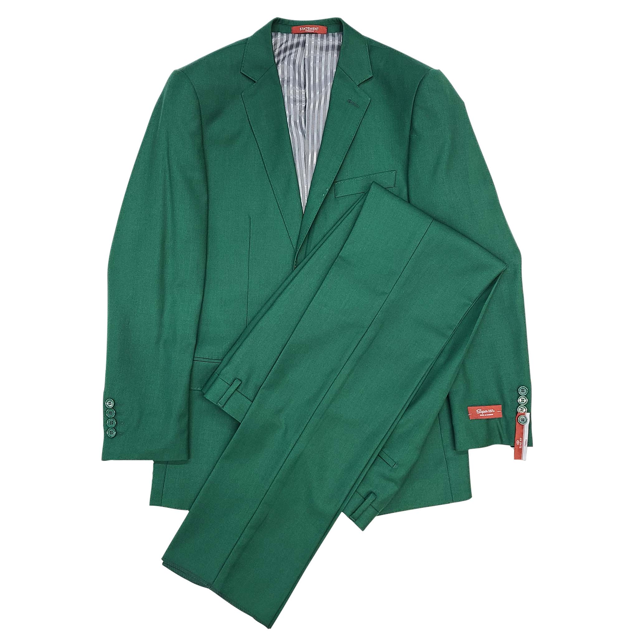 Emerald Green Slim Fit 3pc Suit