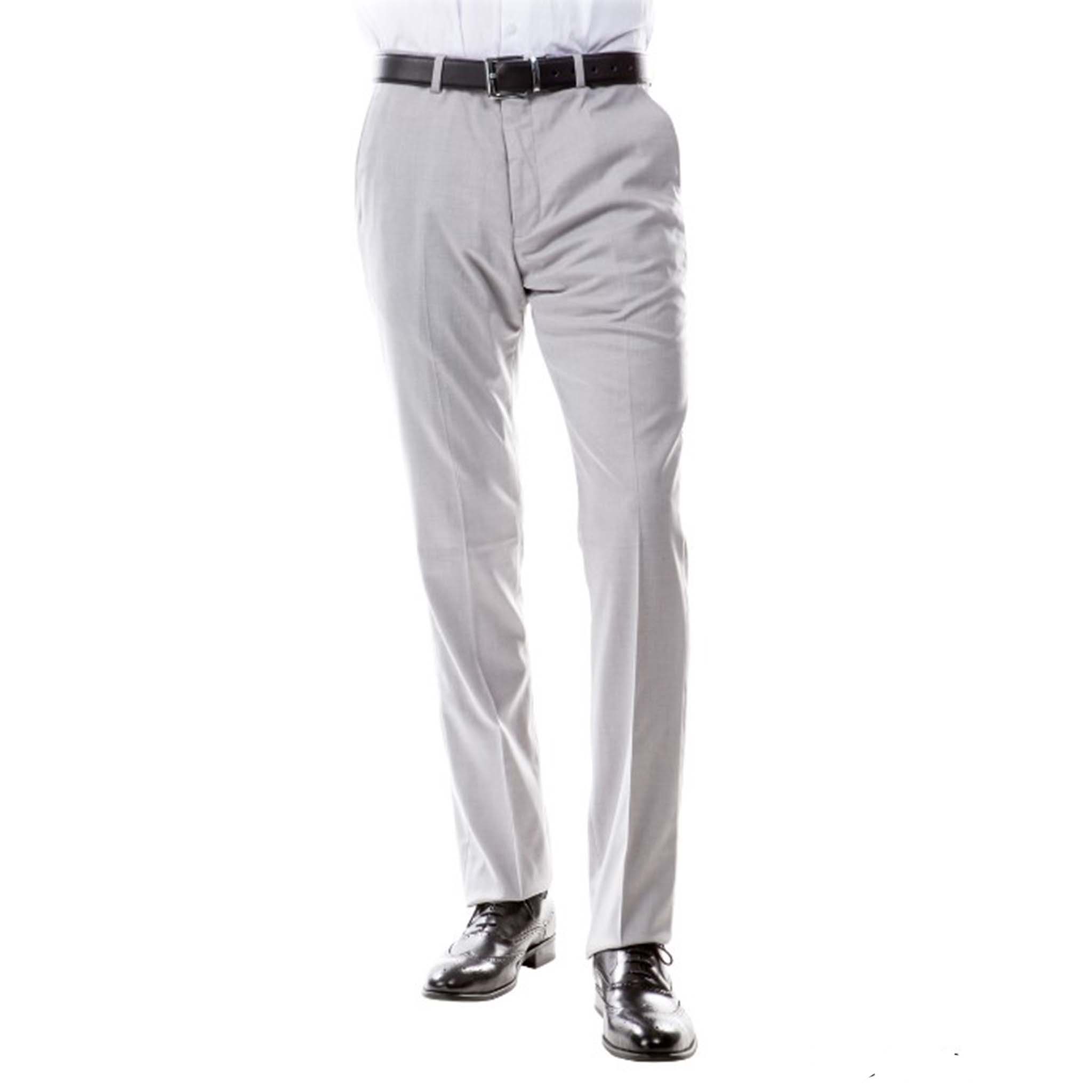 Men's Grey Modern Fit Suit Pants
