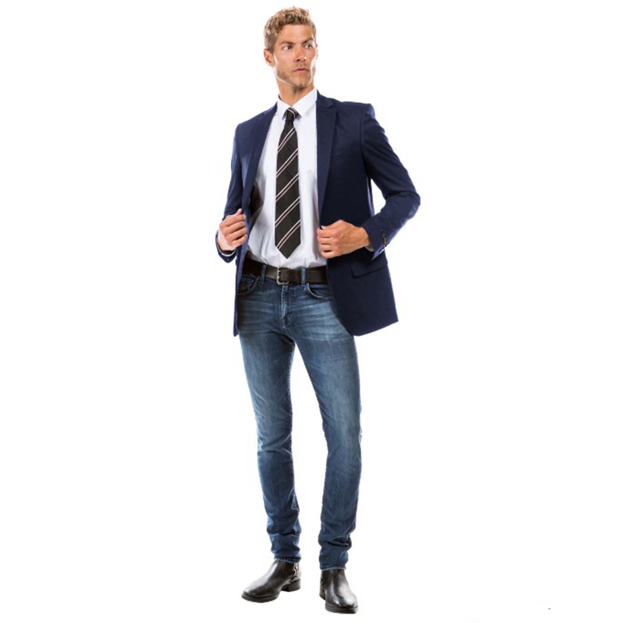 Men's Navy Modern Fit Suit Jacket