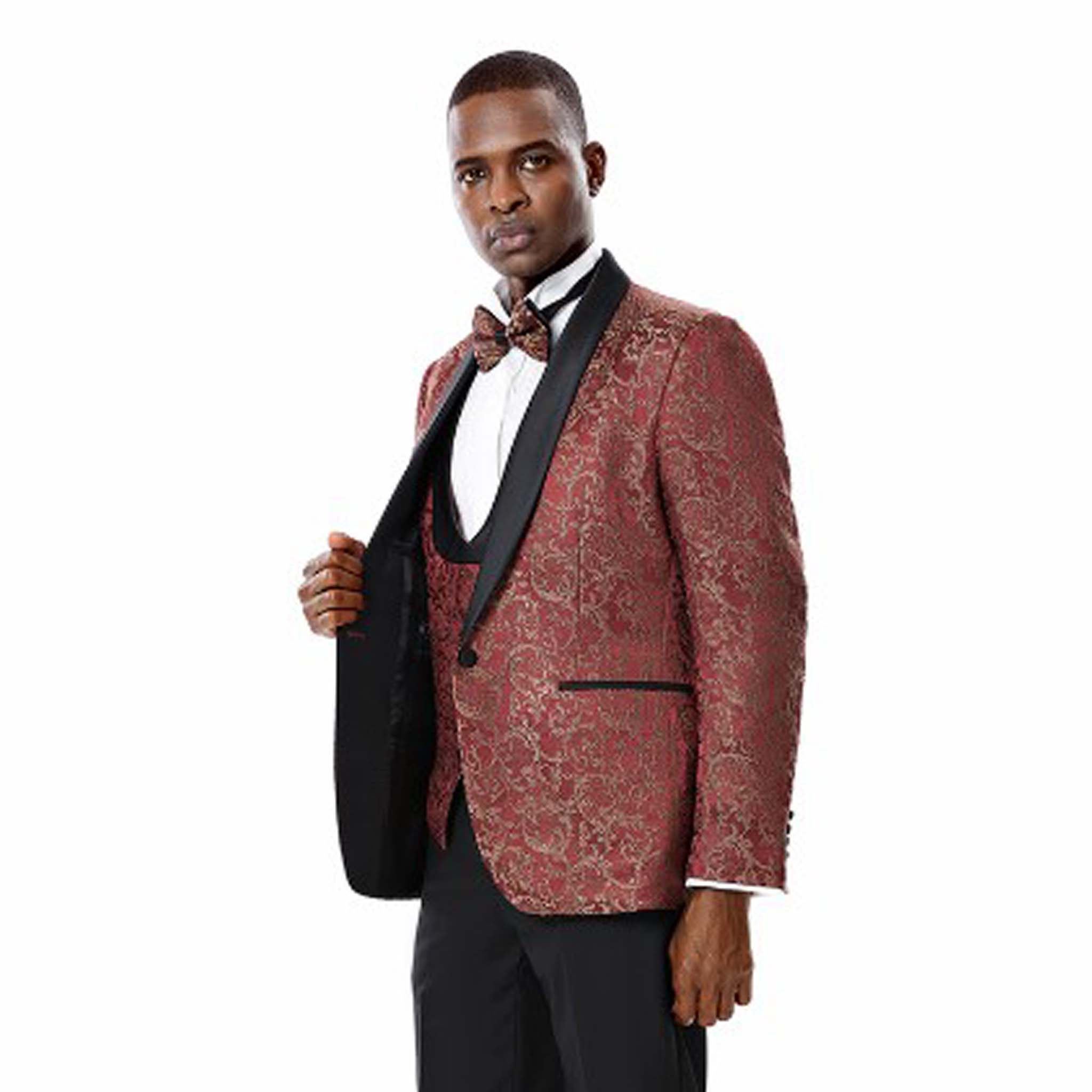 Burgundy Slim Fit Fashion Suit