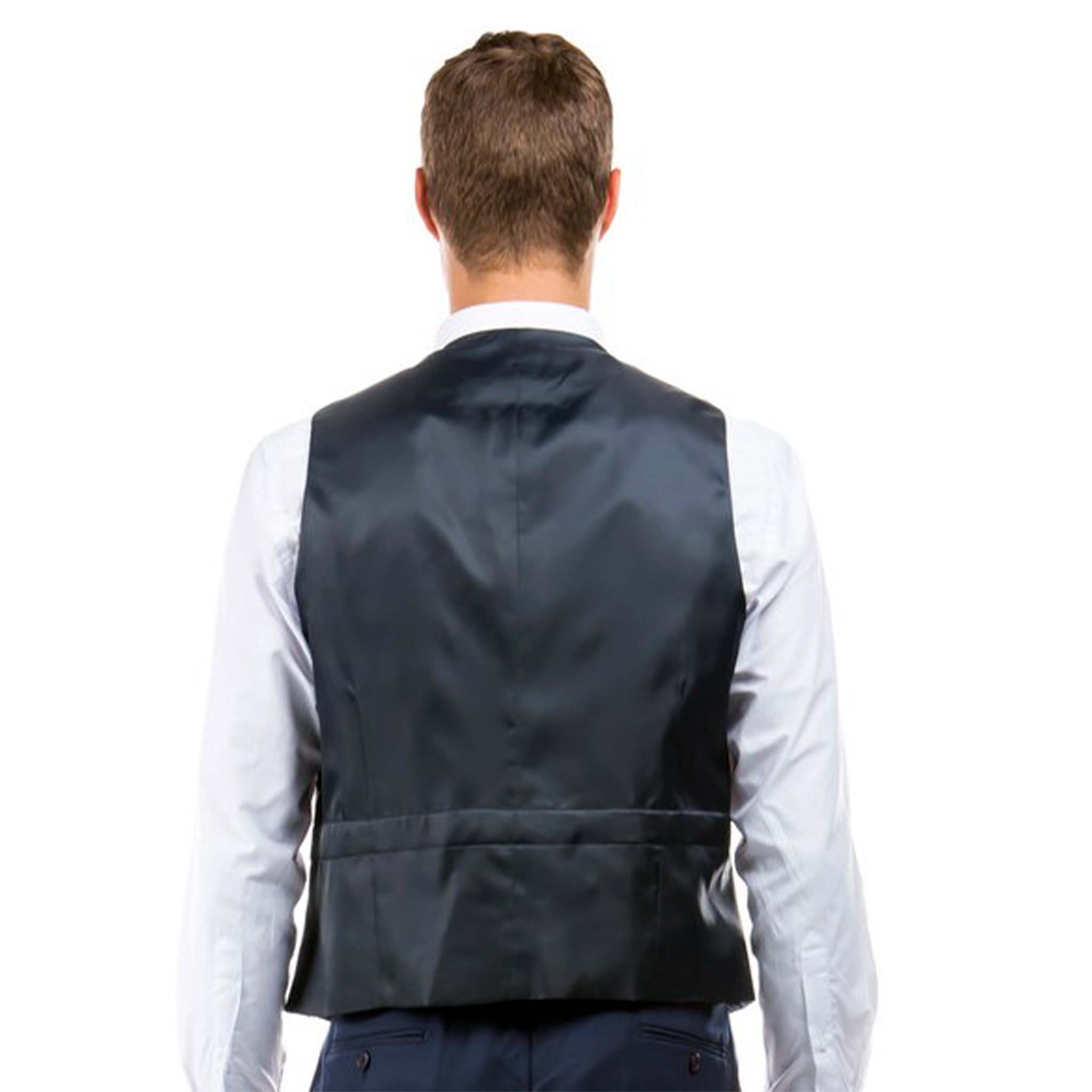 Men's Navy Modern Fit Suit Vest 60
