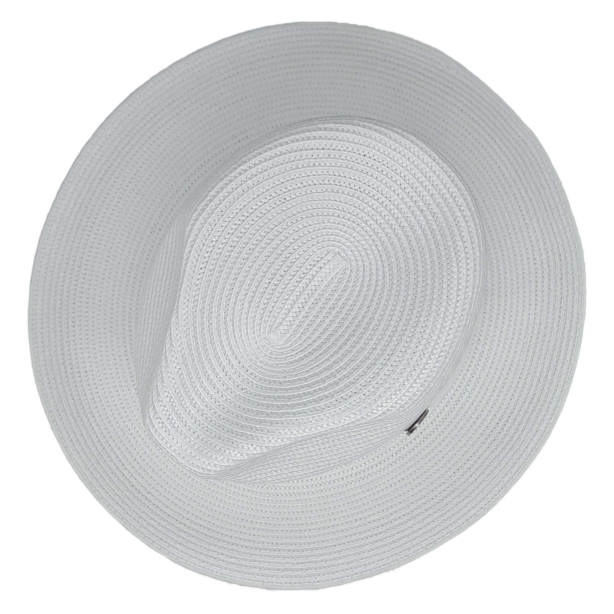 White Straw Fedora Hat